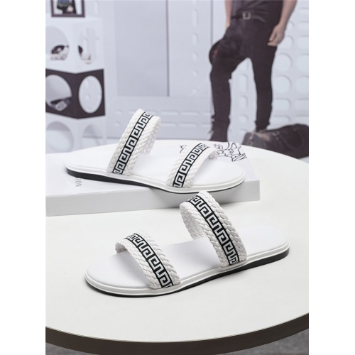 Replica Versace Fashion Slippers For Men #471801 $42.00 USD for Wholesale
