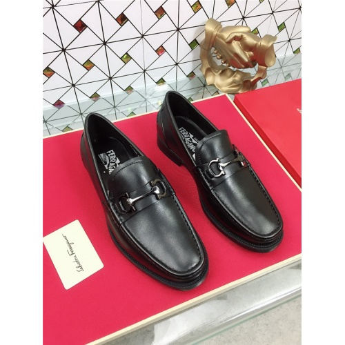 Replica Salvatore Ferragamo SF Leather Shoes For Men #471843 $78.00 USD for Wholesale