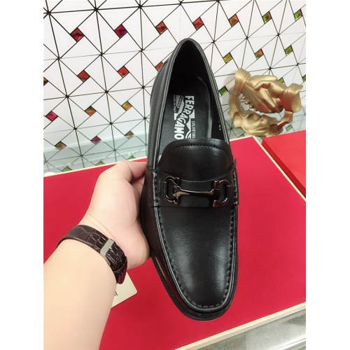 Replica Salvatore Ferragamo SF Leather Shoes For Men #471843 $78.00 USD for Wholesale