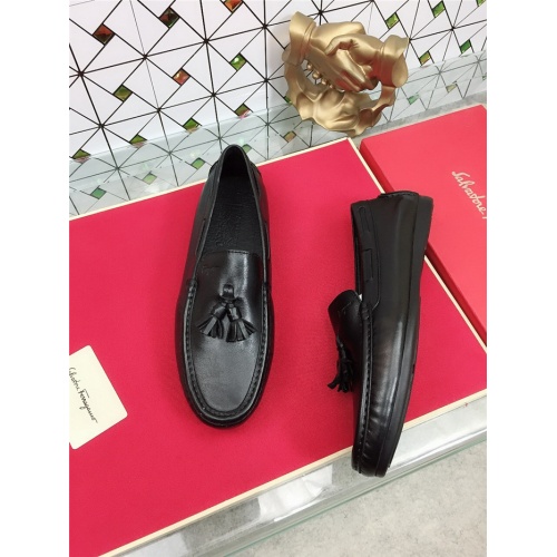 Replica Salvatore Ferragamo SF Leather Shoes For Men #471848 $75.00 USD for Wholesale