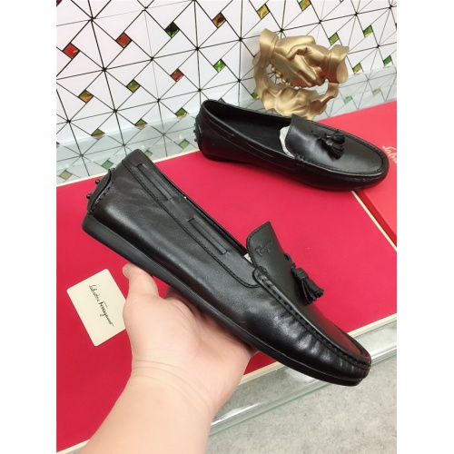 Replica Salvatore Ferragamo SF Leather Shoes For Men #471848 $75.00 USD for Wholesale