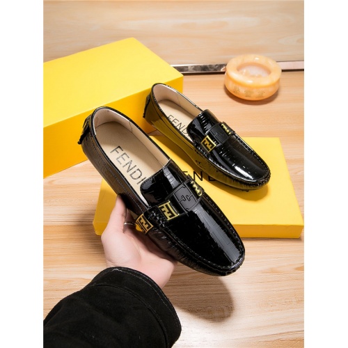 Replica Fendi Leather Shoes For Men #472702 $75.00 USD for Wholesale