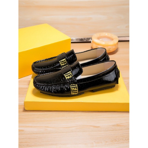 Replica Fendi Leather Shoes For Men #472702 $75.00 USD for Wholesale