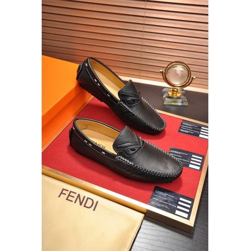 Fendi Leather Shoes For Men #472704 $80.00 USD, Wholesale Replica Fendi Leather Shoes