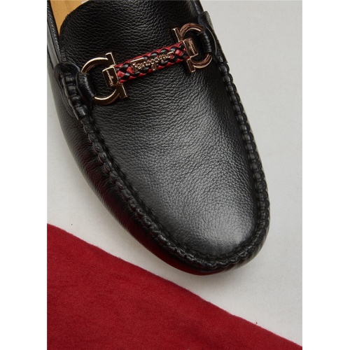 Replica Salvatore Ferragamo SF Leather Shoes For Men #472717 $75.00 USD for Wholesale