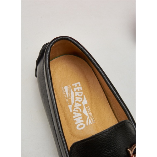 Replica Salvatore Ferragamo SF Leather Shoes For Men #472717 $75.00 USD for Wholesale