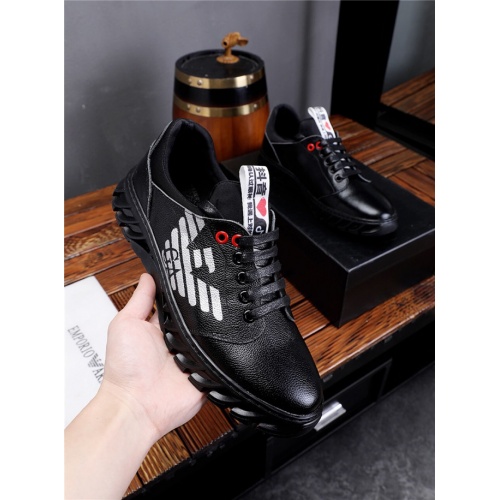 Armani Casual Shoes For Men #473831 $78.00 USD, Wholesale Replica Armani Casual Shoes