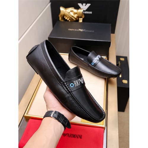 Replica Armani Leather Shoes For Men #473910 $68.00 USD for Wholesale
