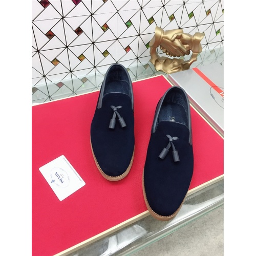 Replica Prada Leather Shoes For Men #475245 $68.00 USD for Wholesale