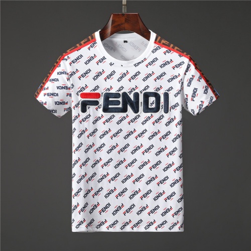 Fendi T-Shirts Short Sleeved For Men #476575 $29.00 USD, Wholesale Replica Fendi T-Shirts