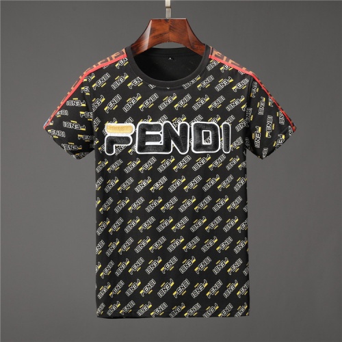 Fendi T-Shirts Short Sleeved For Men #476576 $29.00 USD, Wholesale Replica Fendi T-Shirts