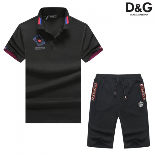 Dolce &amp; Gabbana D&amp;G Tracksuits Short Sleeved For Men #476685 $54.00 USD, Wholesale Replica Dolce &amp; Gabbana D&amp;G Tracksuits