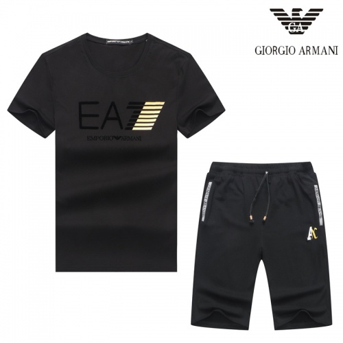 Armani Tracksuits Short Sleeved For Men #476784 $54.00 USD, Wholesale Replica Armani Tracksuits