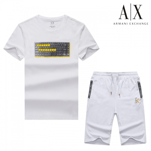 Armani Tracksuits Short Sleeved For Men #476786 $54.00 USD, Wholesale Replica Armani Tracksuits