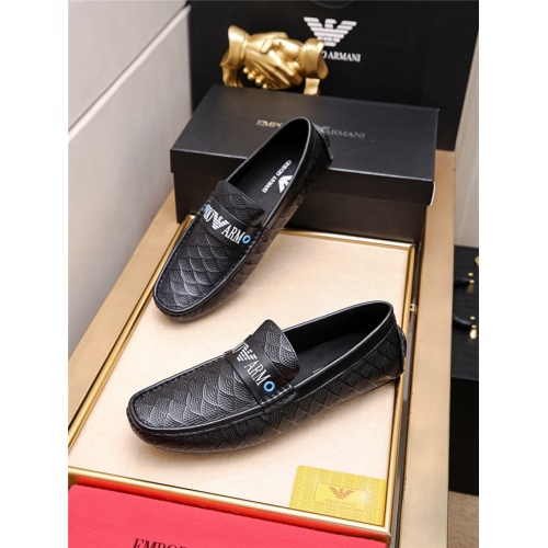 Armani Leather Shoes For Men #477029 $69.00 USD, Wholesale Replica Armani Leather Shoes