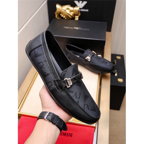 Replica Armani Leather Shoes For Men #477032 $78.00 USD for Wholesale