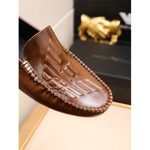 Replica Armani Leather Shoes For Men #477034 $78.00 USD for Wholesale