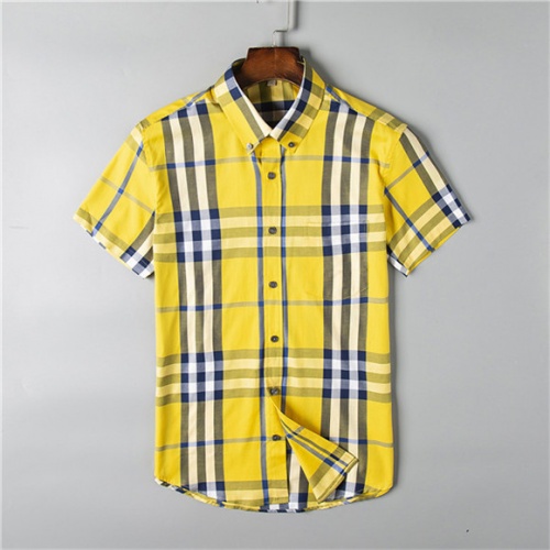Replica Burberry Shirts Short Sleeved For Men #477325 $34.00 USD for Wholesale