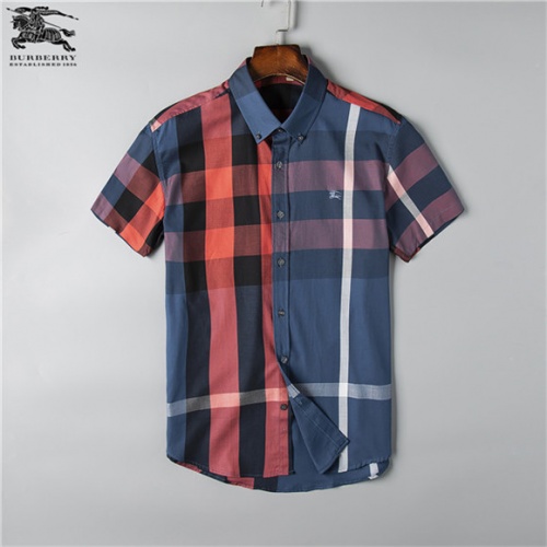 Burberry Shirts Short Sleeved For Men #477329 $34.00 USD, Wholesale Replica Burberry Shirts