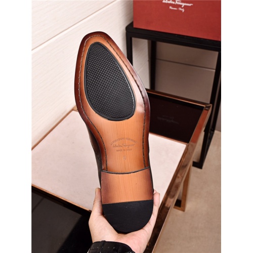 Replica Salvatore Ferragamo SF Leather Shoes For Men #477391 $108.00 USD for Wholesale