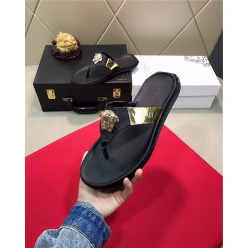 Replica Versace Fashion Slippers For Men #477679 $49.00 USD for Wholesale