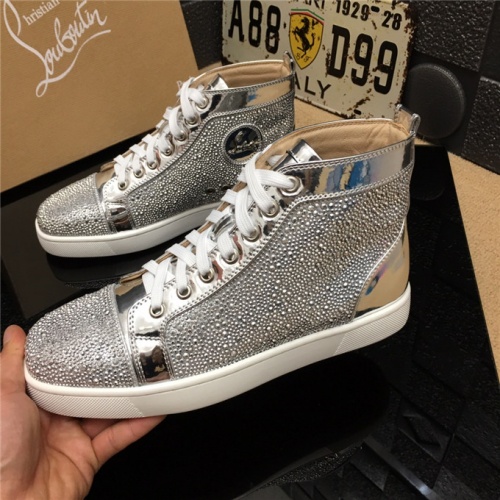 Christian Louboutin CL High Tops Shoes For Men #477764 $82.00 USD, Wholesale Replica Christian Louboutin High Top Shoes
