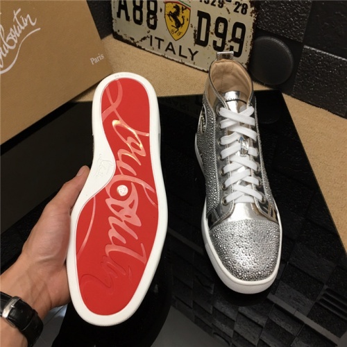 Replica Christian Louboutin CL High Tops Shoes For Men #477764 $82.00 USD for Wholesale
