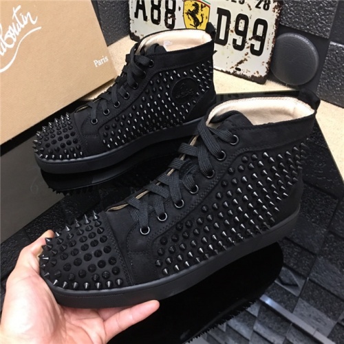 Christian Louboutin CL High Tops Shoes For Men #477781 $85.00 USD, Wholesale Replica Christian Louboutin High Top Shoes