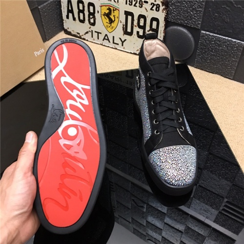 Replica Christian Louboutin CL High Tops Shoes For Men #477784 $85.00 USD for Wholesale