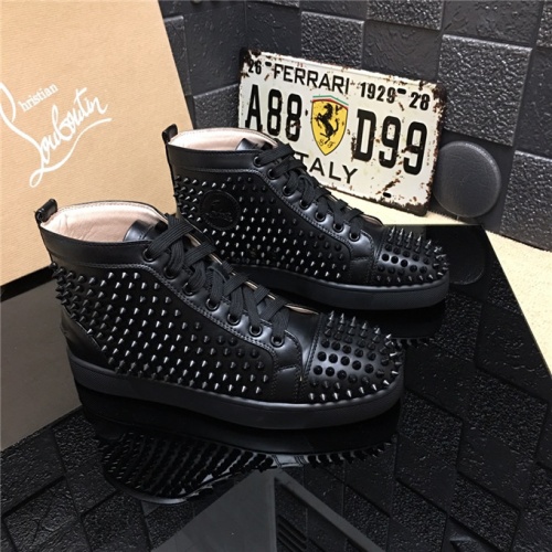 Replica Christian Louboutin CL High Tops Shoes For Women #477826 $85.00 USD for Wholesale