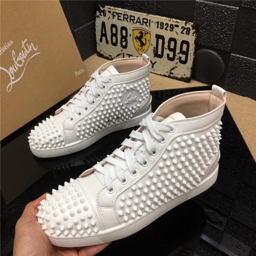 Christian Louboutin CL High Tops Shoes For Women #477827 $85.00 USD, Wholesale Replica Christian Louboutin High Top Shoes