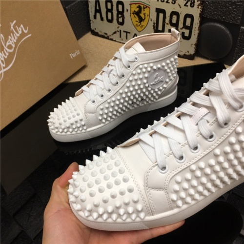 Replica Christian Louboutin CL High Tops Shoes For Women #477827 $85.00 USD for Wholesale