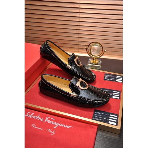 Salvatore Ferragamo SF Leather Shoes For Men #478157