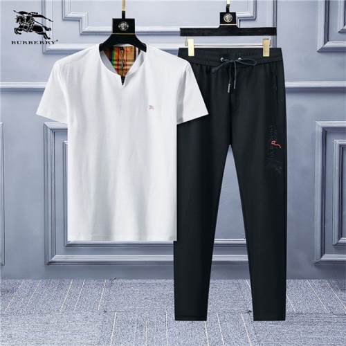 Burberry Tracksuits Short Sleeved For Men #478222 $64.00 USD, Wholesale Replica Burberry Tracksuits
