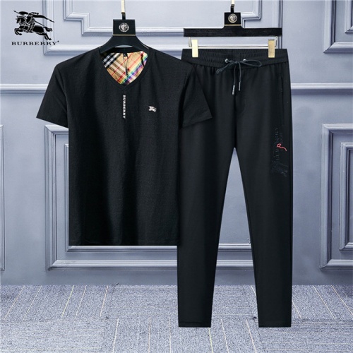 Burberry Tracksuits Short Sleeved For Men #478223 $64.00 USD, Wholesale Replica Burberry Tracksuits