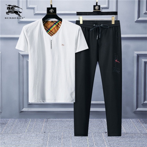 Burberry Tracksuits Short Sleeved For Men #478224 $64.00 USD, Wholesale Replica Burberry Tracksuits