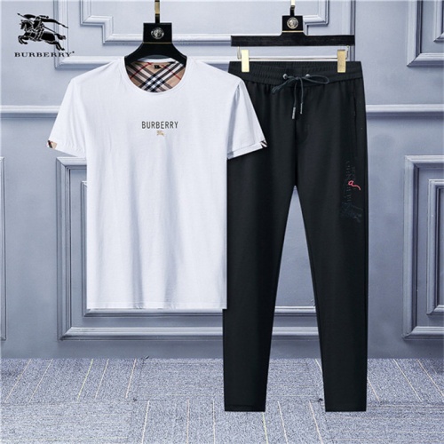 Burberry Tracksuits Short Sleeved For Men #478227 $64.00 USD, Wholesale Replica Burberry Tracksuits