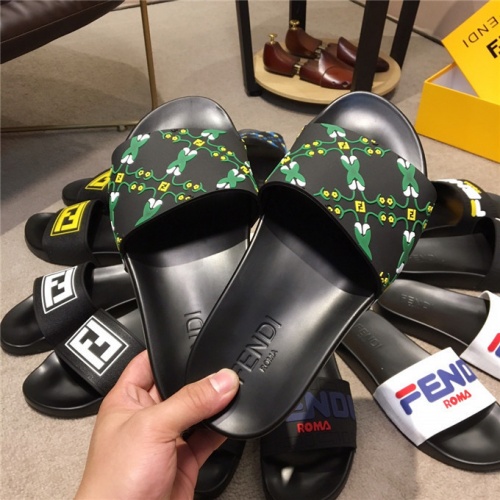 Replica Fendi Fashion Slippers For Men #478325 $49.00 USD for Wholesale