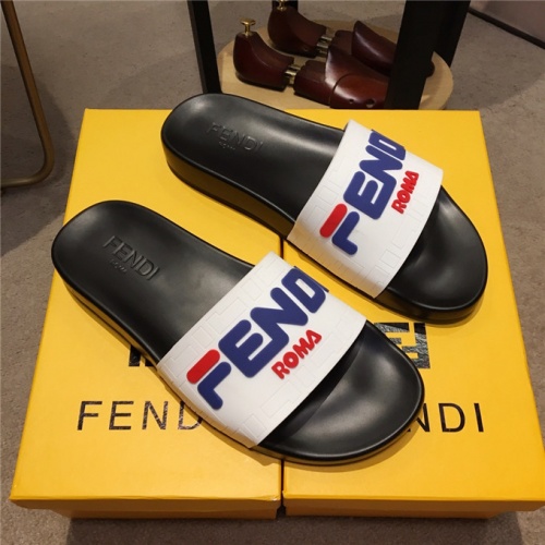 Fendi Fashion Slippers For Men #478326 $49.00 USD, Wholesale Replica Fendi Slippers