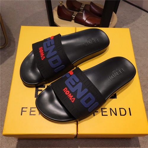 Replica Fendi Fashion Slippers For Men #478327 $49.00 USD for Wholesale