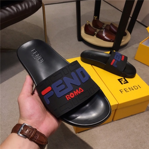 Replica Fendi Fashion Slippers For Men #478327 $49.00 USD for Wholesale