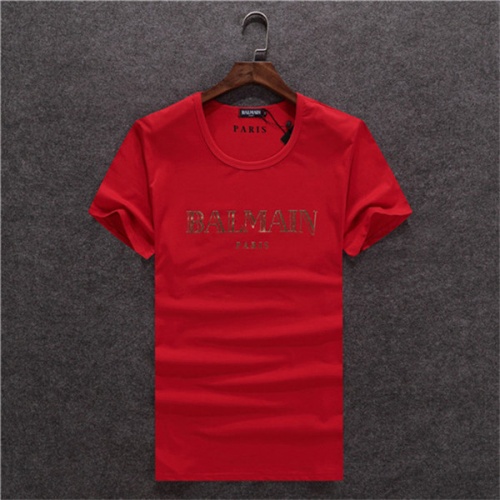 Balmain T-Shirts Short Sleeved For Men #478829 $22.00 USD, Wholesale Replica Balmain T-Shirts