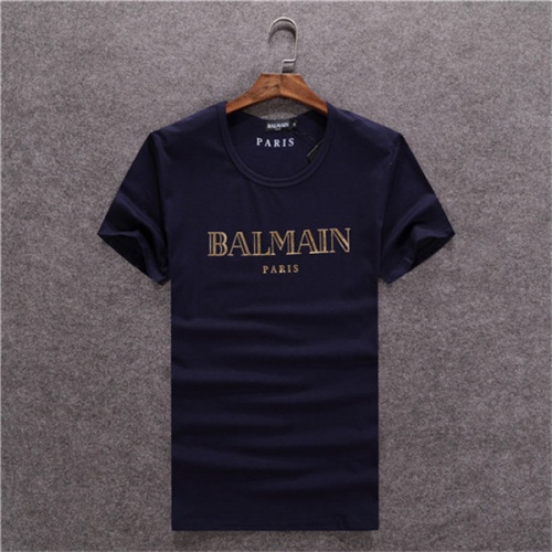 Balmain T-Shirts Short Sleeved For Men #478830 $22.00 USD, Wholesale Replica Balmain T-Shirts