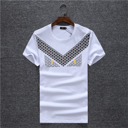 Fendi T-Shirts Short Sleeved For Men #478845 $22.00 USD, Wholesale Replica Fendi T-Shirts