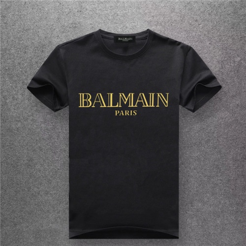 Balmain T-Shirts Short Sleeved For Men #478970 $25.00 USD, Wholesale Replica Balmain T-Shirts