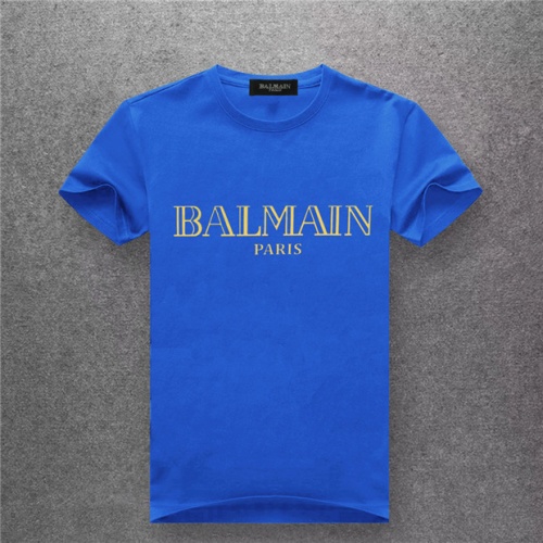 Balmain T-Shirts Short Sleeved For Men #478972 $25.00 USD, Wholesale Replica Balmain T-Shirts