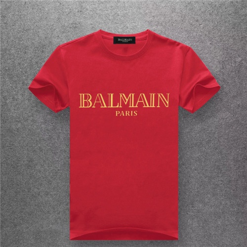 Balmain T-Shirts Short Sleeved For Men #478973 $25.00 USD, Wholesale Replica Balmain T-Shirts