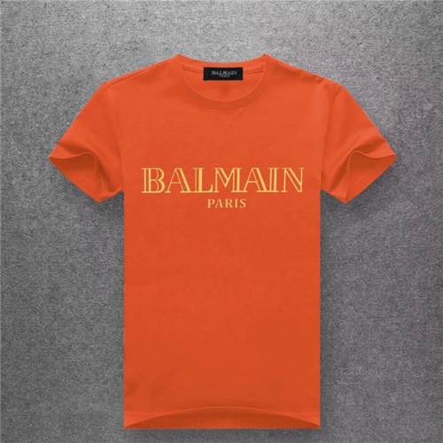 Balmain T-Shirts Short Sleeved For Men #478974 $25.00 USD, Wholesale Replica Balmain T-Shirts