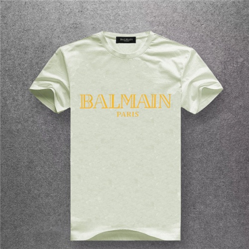 Balmain T-Shirts Short Sleeved For Men #478977 $25.00 USD, Wholesale Replica Balmain T-Shirts