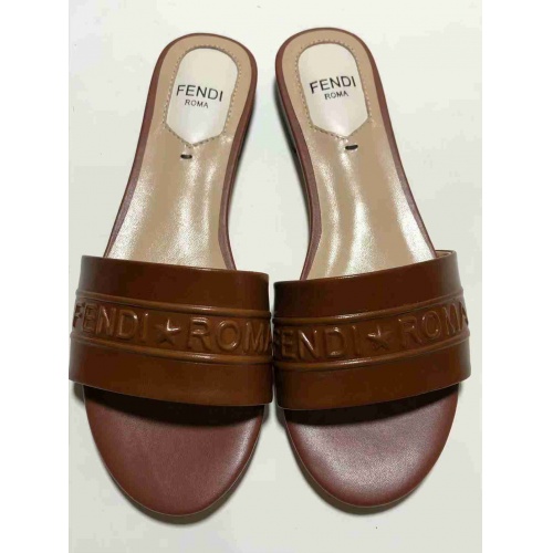 Replica Fendi Fashion Slippers For Women #479142 $60.00 USD for Wholesale